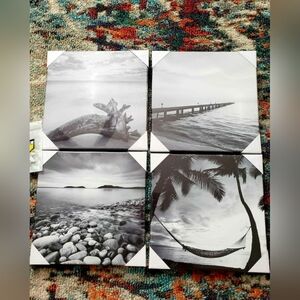 Beach Canvas Prints set of 4